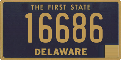 DE license plate 16686