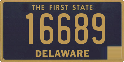 DE license plate 16689