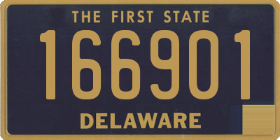 DE license plate 166901