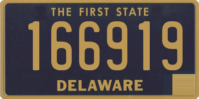 DE license plate 166919