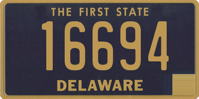 DE license plate 16694