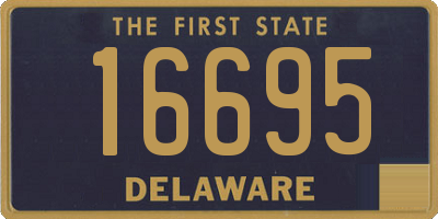 DE license plate 16695