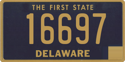 DE license plate 16697