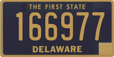DE license plate 166977