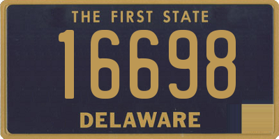 DE license plate 16698