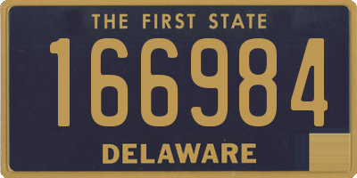 DE license plate 166984