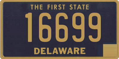 DE license plate 16699