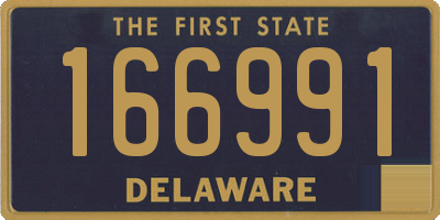 DE license plate 166991