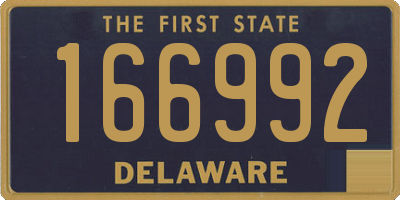 DE license plate 166992