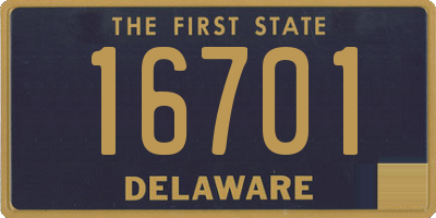 DE license plate 16701