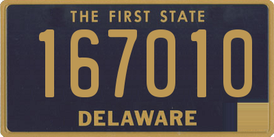 DE license plate 167010