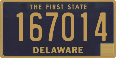 DE license plate 167014
