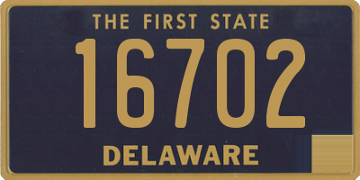 DE license plate 16702