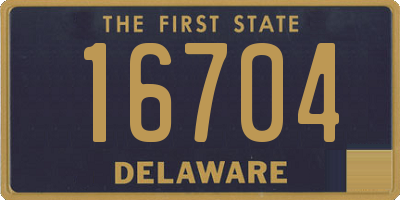 DE license plate 16704