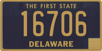 DE license plate 16706