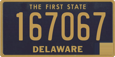 DE license plate 167067