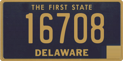 DE license plate 16708