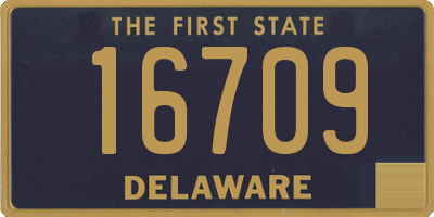 DE license plate 16709