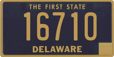 DE license plate 16710