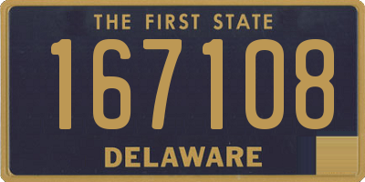 DE license plate 167108