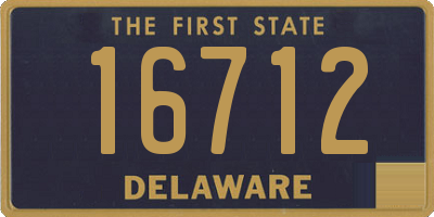 DE license plate 16712