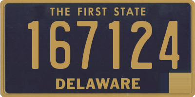 DE license plate 167124
