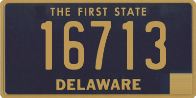 DE license plate 16713