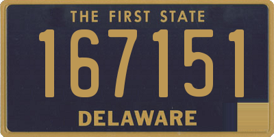 DE license plate 167151