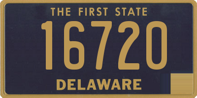 DE license plate 16720