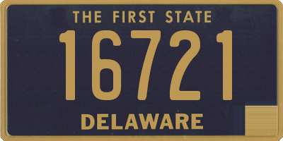 DE license plate 16721