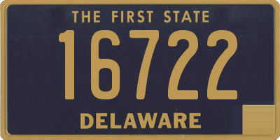 DE license plate 16722