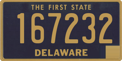 DE license plate 167232