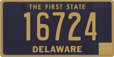 DE license plate 16724