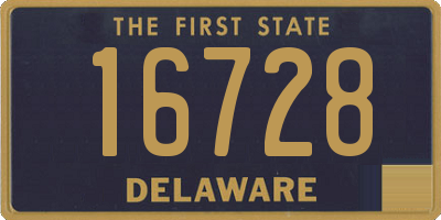 DE license plate 16728