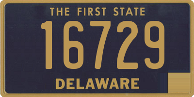 DE license plate 16729