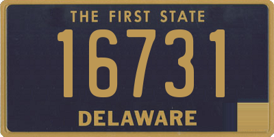 DE license plate 16731