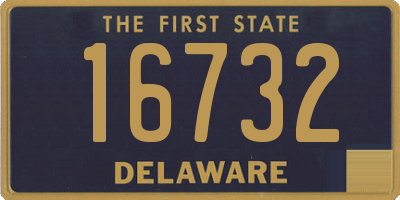 DE license plate 16732