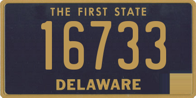 DE license plate 16733