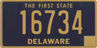 DE license plate 16734