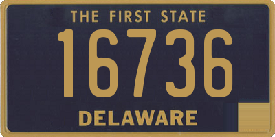 DE license plate 16736