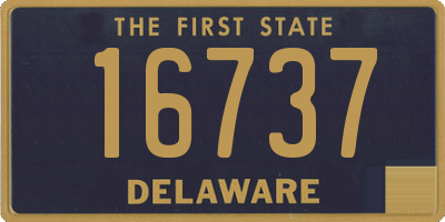 DE license plate 16737