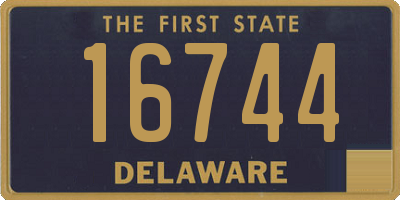 DE license plate 16744