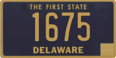 DE license plate 1675