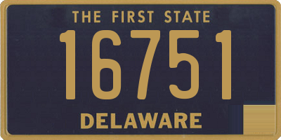 DE license plate 16751