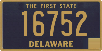 DE license plate 16752