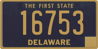 DE license plate 16753