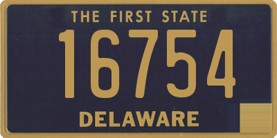 DE license plate 16754