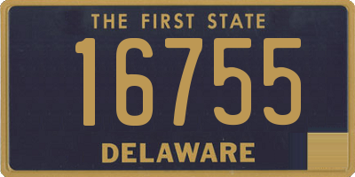 DE license plate 16755