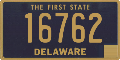 DE license plate 16762