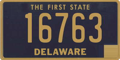 DE license plate 16763